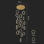 LED Pendant Lights: Modern Minimalist Hanging Chandelier for Living & Dining Room