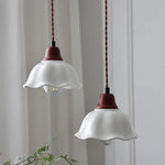 Walnut Wood LED Pendant Lights Nordic Adjustable Kitchen Fixture