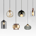 Modern Glass Pendant Chandelier Ceiling Lamp for Dining, LED Island Fixture