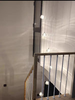 Luxury Crystal Chandelier: Stylish LED Staircase Lighting for Duplex Loft Ceiling