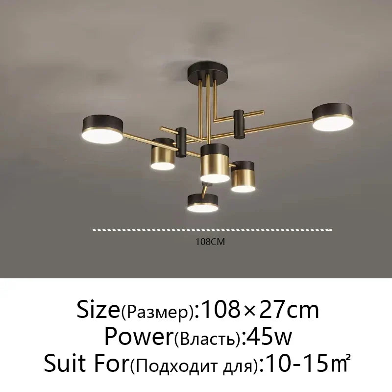 Nordic Chandelier: Luxury Modern Minimalist Living Room Dining Room Bedroom Lamp