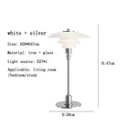Nordic PH3 Glass LED Table Lamp - Modern Bedroom Study Decoration