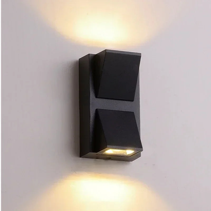 Outdoor Aluminium 5W LED Wall Lamp Sconce for Balcony Garden Decoration