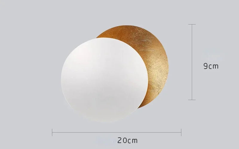 Modern Moon Eclipse LED Wall Lamps for Living Room Bedroom Decoration
