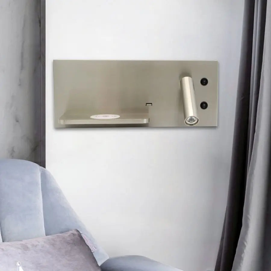 Wireless Charger Adjustable Headboard Spotlights