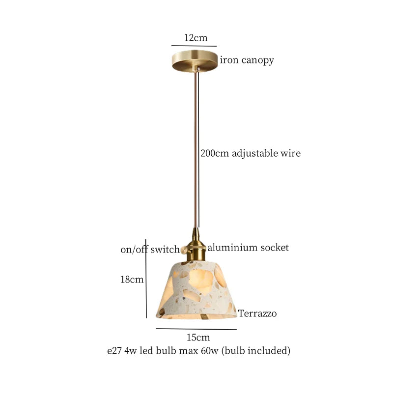 Afralia™ Green Marble LED Pendant Light - Modern Nordic Interior Lighting Fixture
