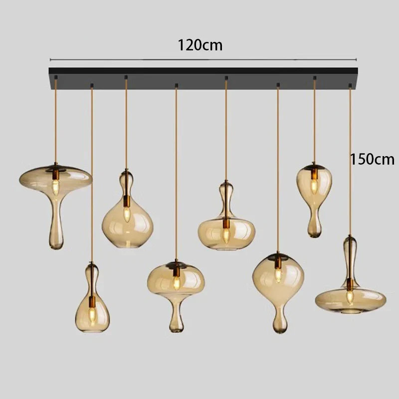 Modern LED Pendant Chandeliers for Living and Dining Rooms