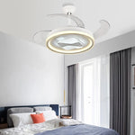 Retractable Fan Lamp: Modern Remote Control Ceiling Fan With Light