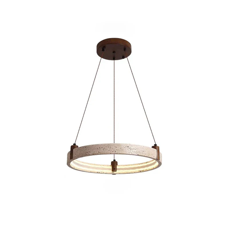 Stone Ring LED Chandelier Pendant Light for Living Room