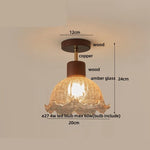 White Glass LED Ceiling Light - Modern Nordic Style Home Decor