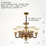 Luxury Resin Chandelier for Living Room, Bedroom, Dining Room, and Hotel