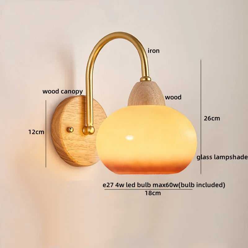 LED Pull Chain Wall Lights for Bedroom Decor