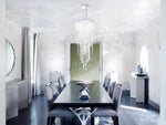Schonbek Chantant 5-Light Stainless Steel Crystal Pendant