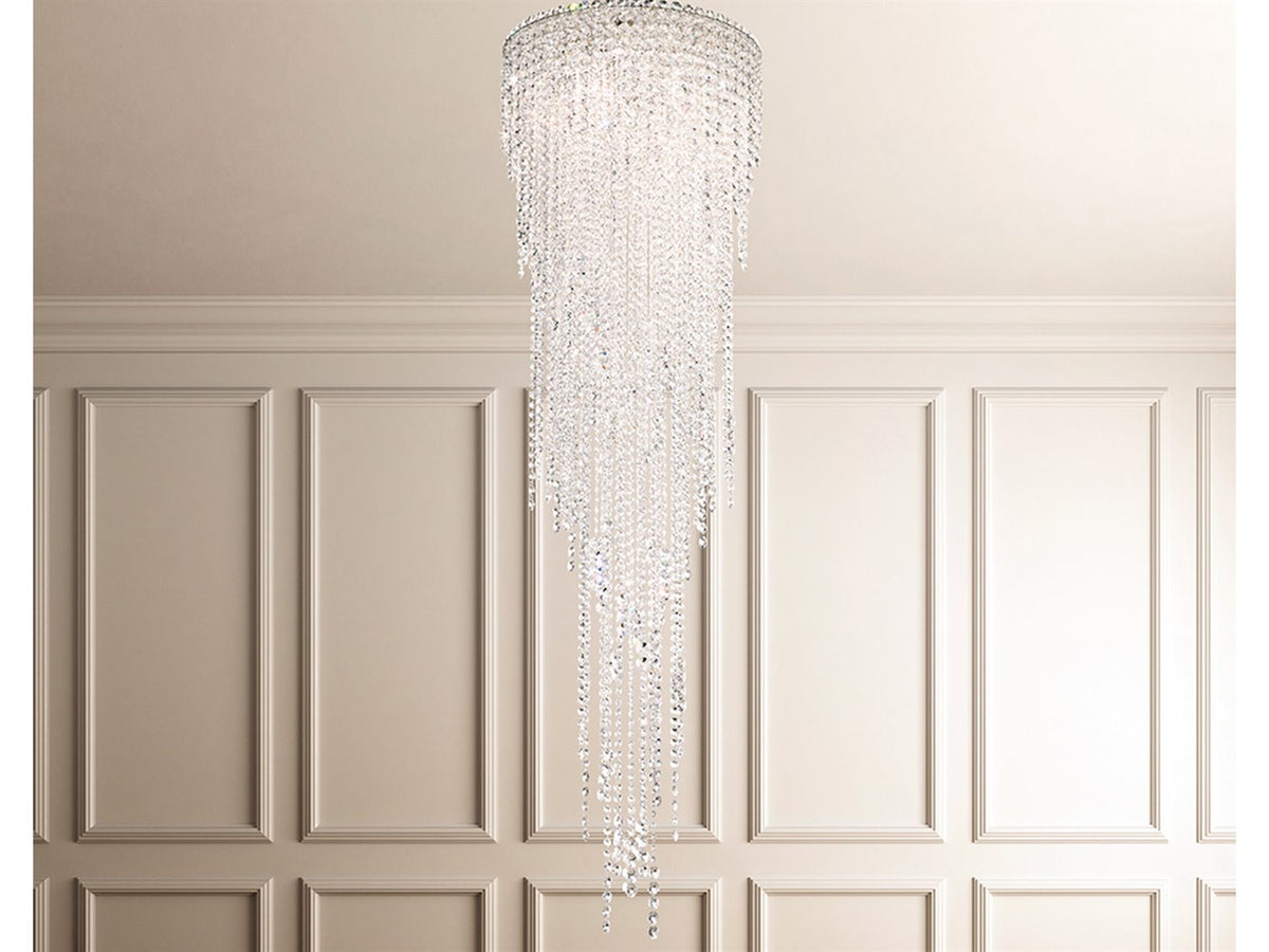 Schonbek Chantant 5-Light Stainless Steel Crystal Pendant