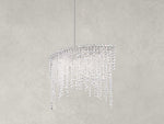 Schonbek Chantant 6-Light Stainless Steel Crystal Island Pendant