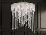 Schonbek Chantant 8-Light Stainless Steel Crystal Island Pendant