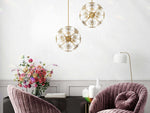 Schonbek Esteracae 6-Light Gold Crystal Sputnik Pendant