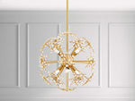Schonbek Esteracae 6-Light Gold Crystal Sputnik Pendant