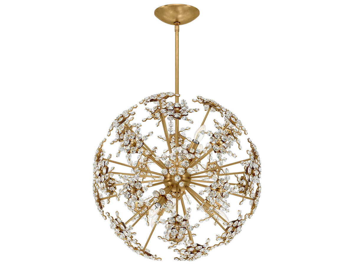 Schonbek Esteracae 6-Light Silver Crystal Sputnik Pendant
