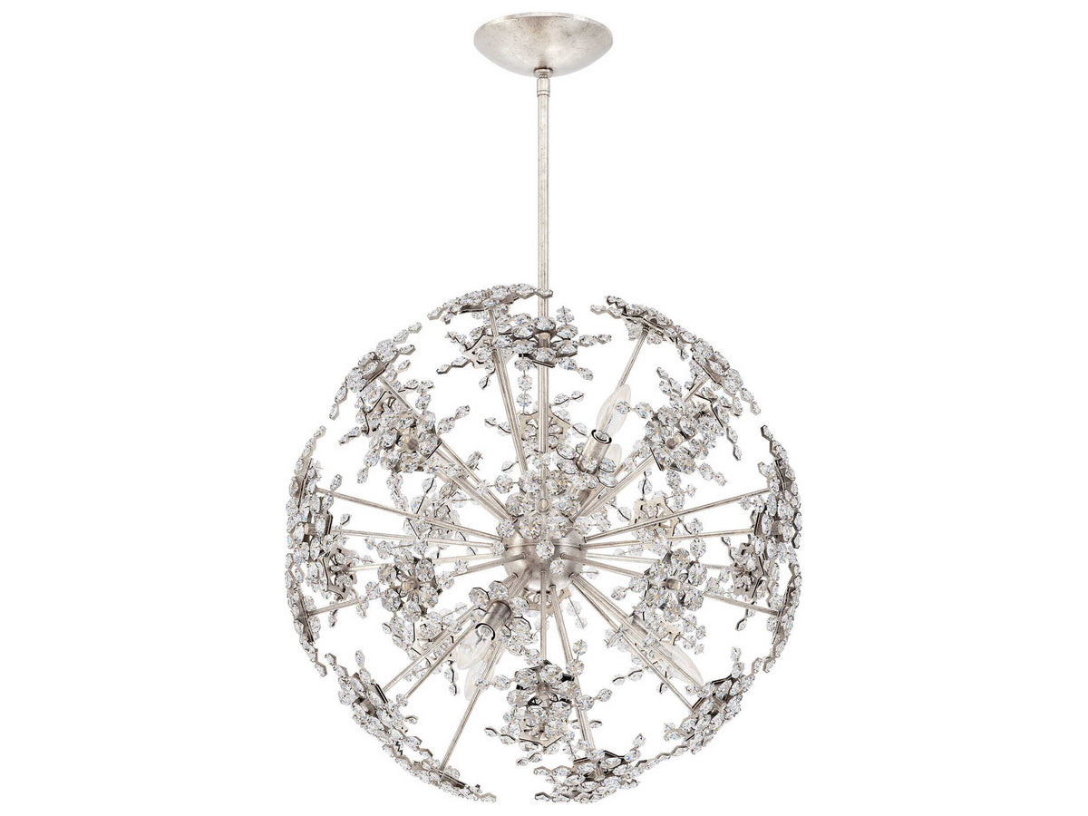 Schonbek Esteracae 6-Light Silver Crystal Sputnik Pendant
