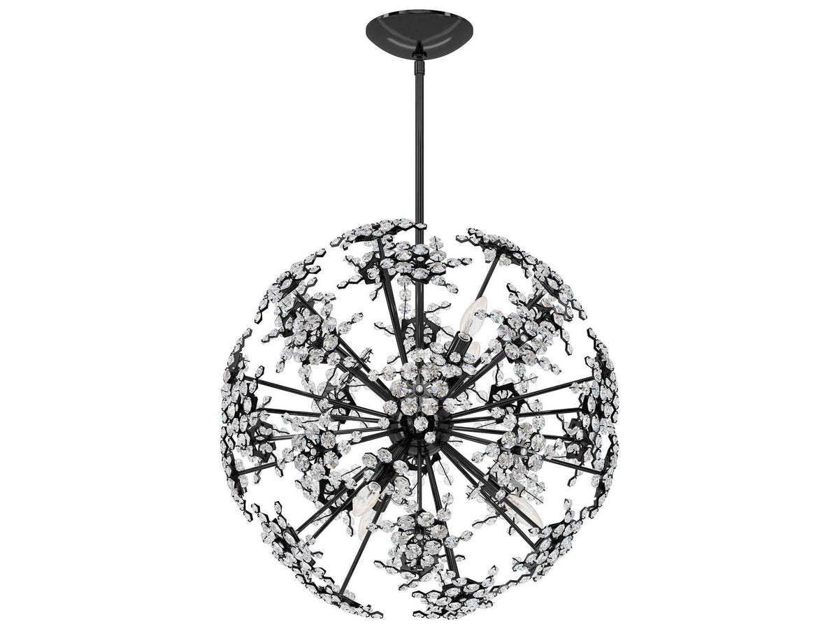 Schonbek Esteracae 6-Light Silver Crystal Sputnik Pendant