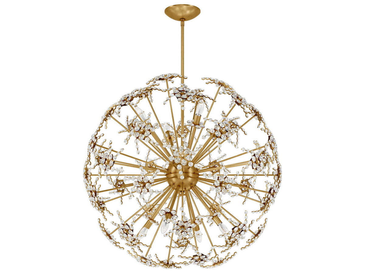 Schonbek Esteracae 8-Light Silver Crystal Sputnik Pendant