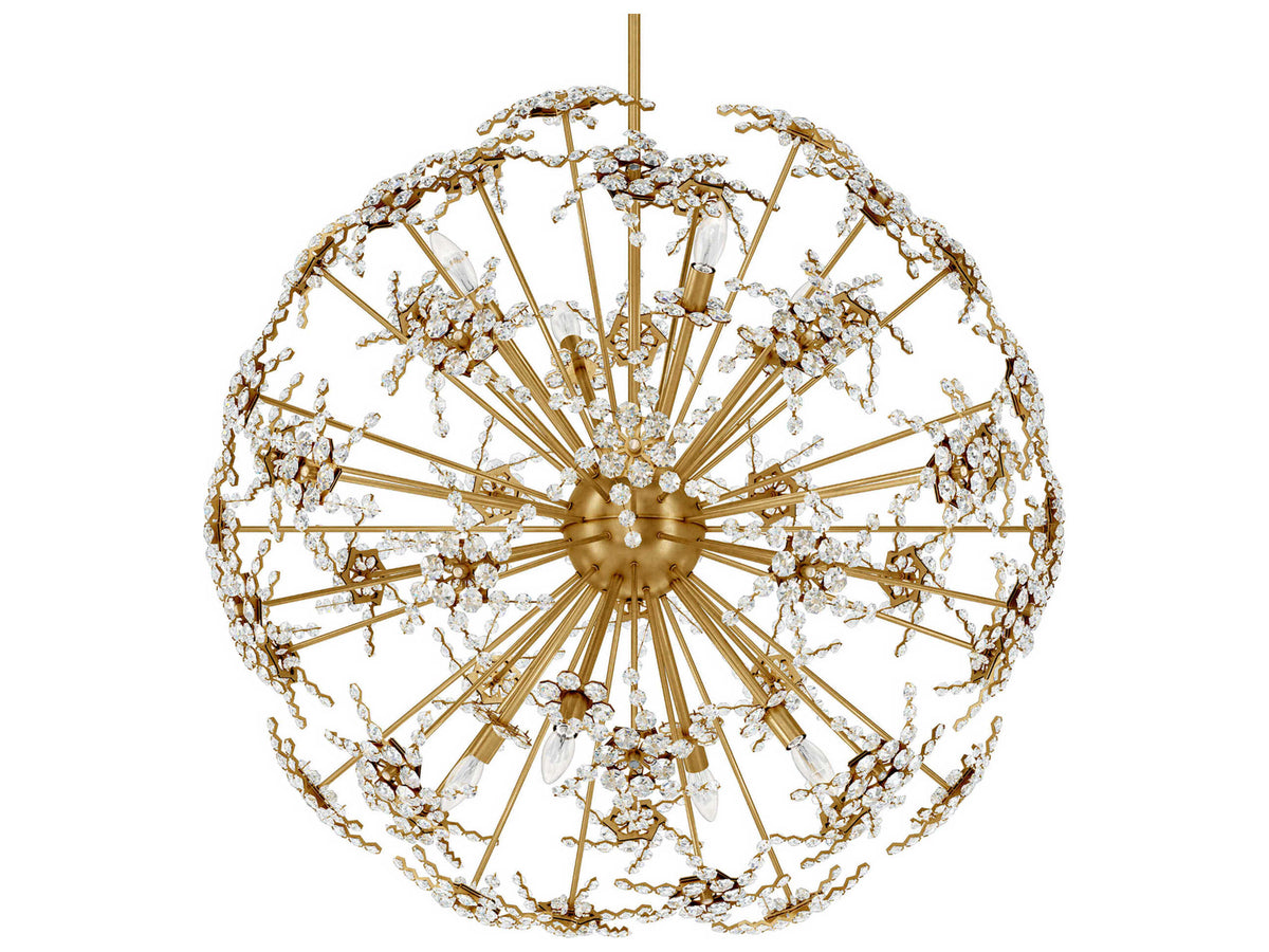 Schonbek Esteracae 8-Light Silver Crystal Sputnik Pendant