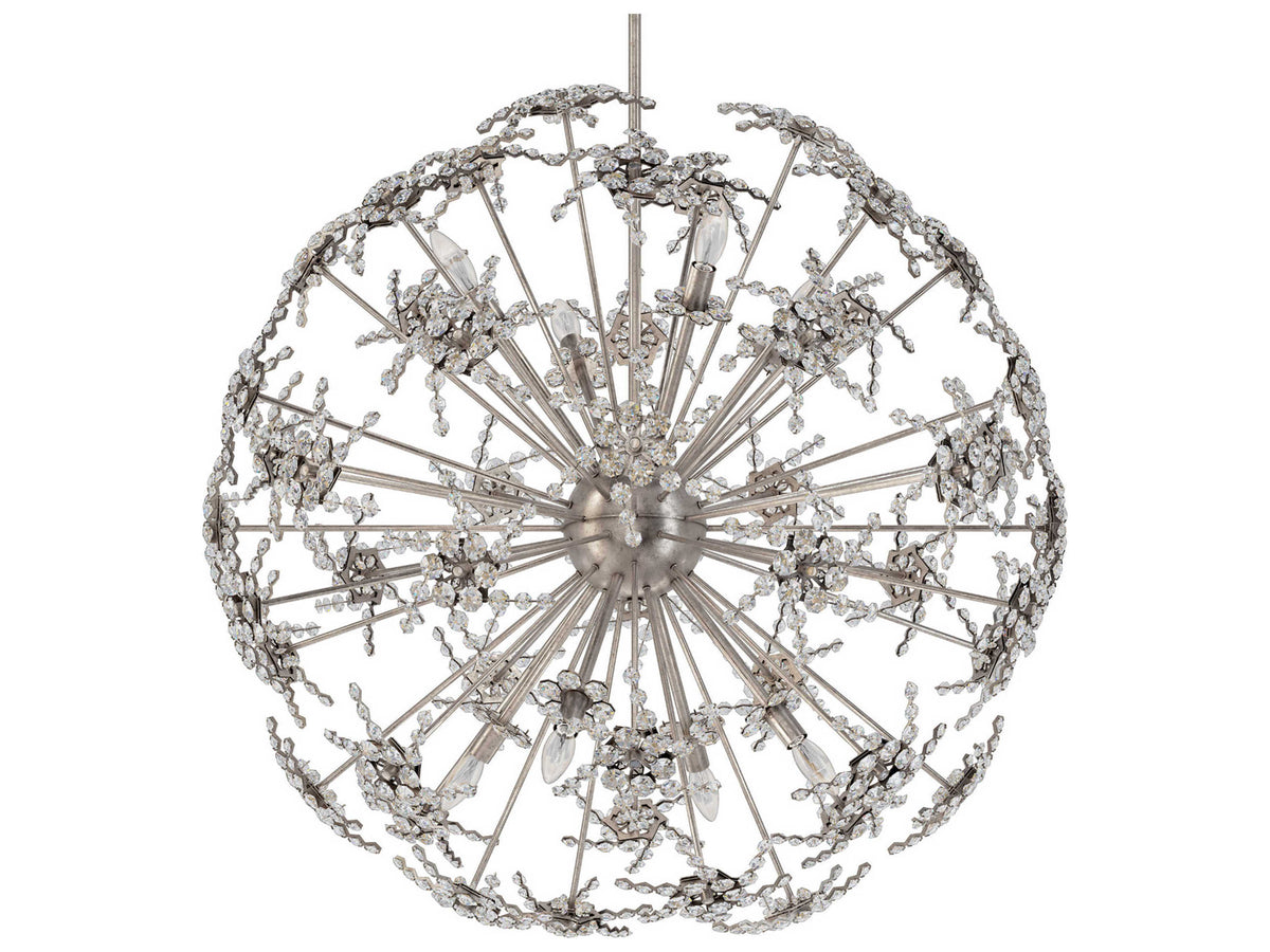 Schonbek Esteracae 8-Light Silver Crystal Sputnik Pendant