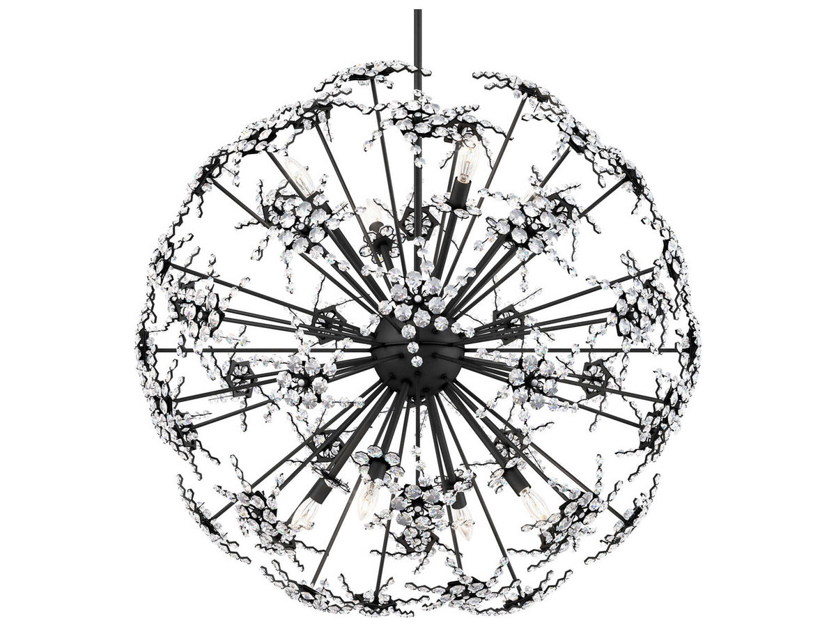Schonbek Esteracae 8-Light Silver Crystal Sputnik Pendant