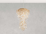 Schonbek Circulus 4-Light Gold Crystal Pendant