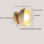 Travertine LED Wall Light - Modern Nordic Design for Hotel Dining Room