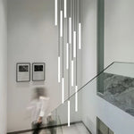 Modern Luxury LED Stair Pendant Chandelier Light for Villa