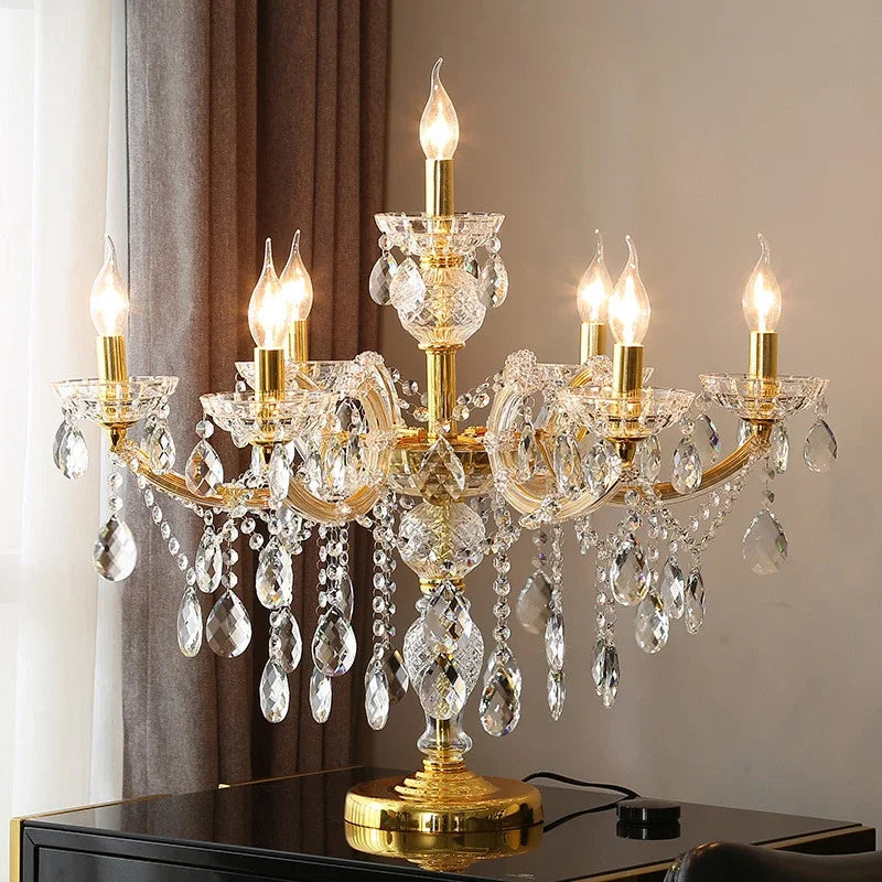 Crystal Table Light: Modern Luxury Nordic Indoor Lighting for Living Room Bedroom