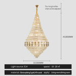 Hollow Chandelier: Luxury Spiral Staircase & Living Room Light for Hotel Lobby