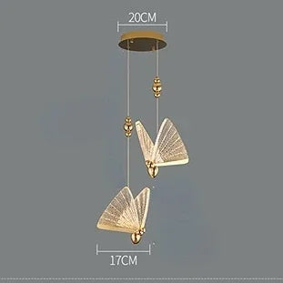 Butterfly LED Pendant Light for Bedroom and Living Room Decor