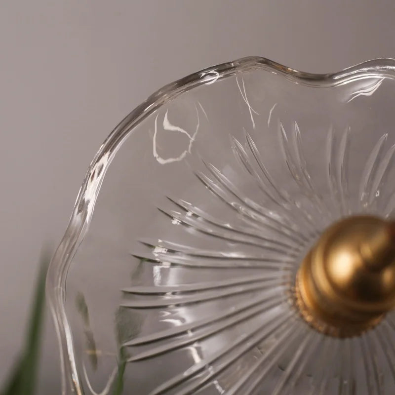 Lotus Leaf Glass LED Pendant Light - Japanese Style Loft Bar Living Dining Bedroom