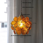 Glass Flower LED Pendant Light Fixture for Modern Luxury Home Decor