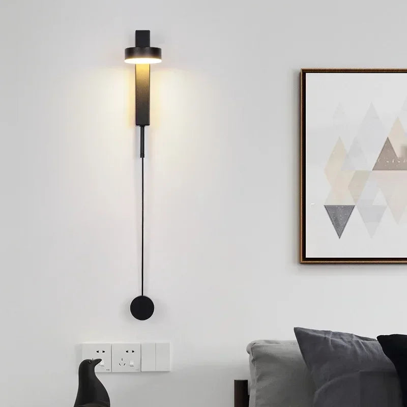 Flex LED Wall Mount Lamp 360° Rotating Dimming Switch Sconce Light