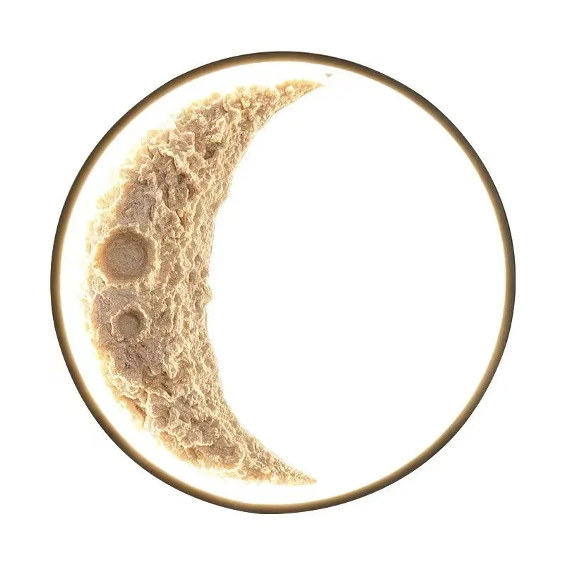 Crescent Moon Wall Lamp for Bedroom and Hallway
