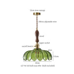 Green Glass LED Pendant Lights - Nordic Minimalist Style for Bedroom, Living Room