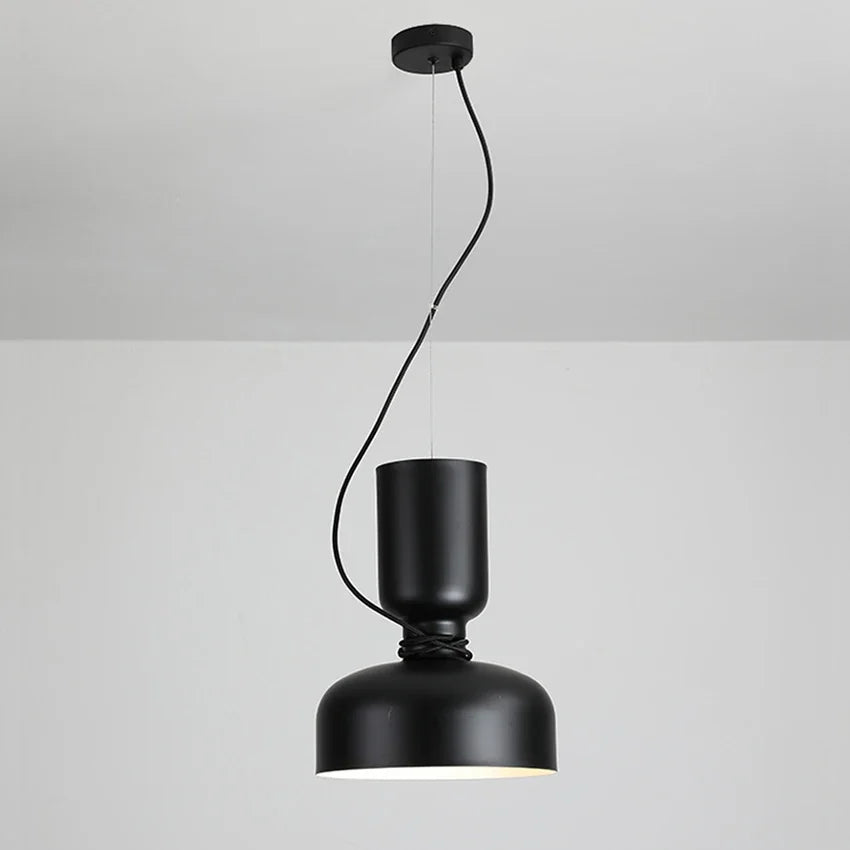 Nordic Designer Iron Pendant Lamp for Dining Room by Afralia™
