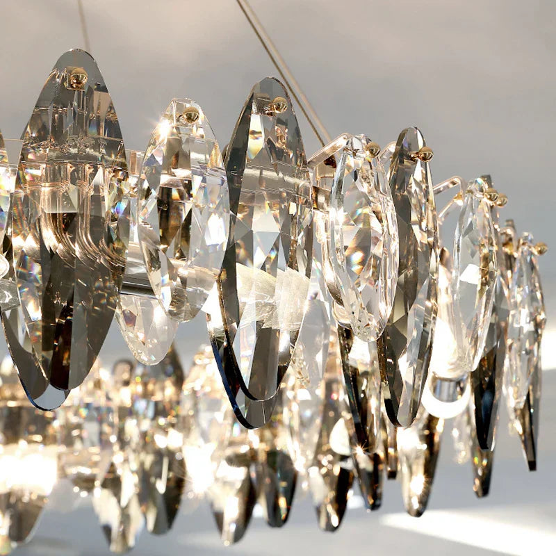 Kristal 2024 Chandelier LED Light for Dining and Living Room Decor