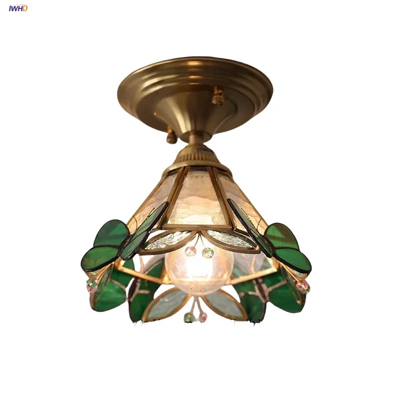 Modern Butterfly Glass Ceiling Light Fixture