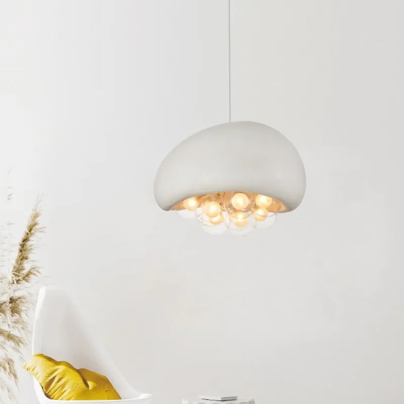 Nordic G9 LED Pendant Lights with HDPS Glass Shades for Dining Room