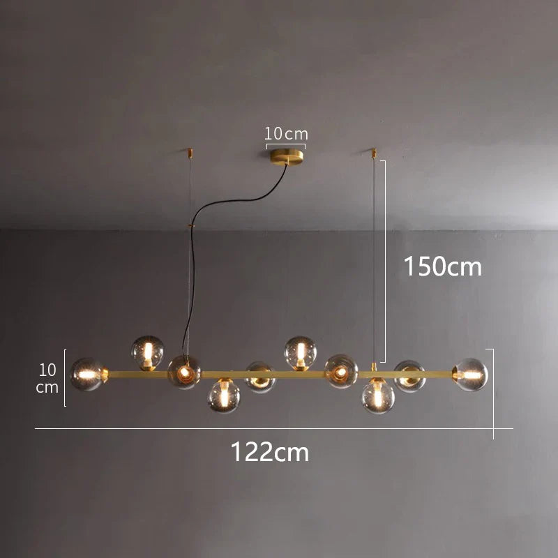 LED Pendant Chandeliers for Modern Living and Dining Room Lighting