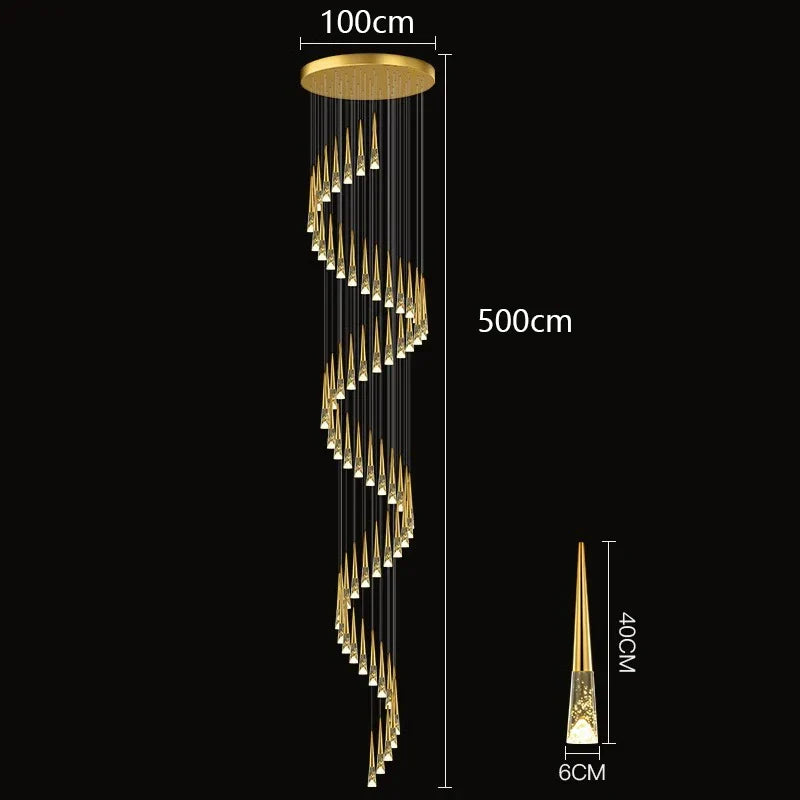Nordic Home Decoration Stair Chandelier Living Room Dining Pendant Lights Ceiling Lighting