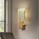 Crystal Brass LED Wall Lamp Sconce for Modern Luxury Art Decor