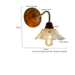 Afralia Glass LED Wall Sconce Lamp Colorful Living Room Bedroom Mirror Stair Light