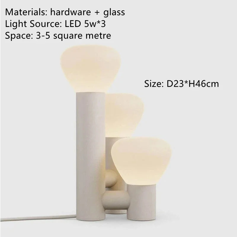 Glass Table Lamp: Nordic Modern Minimalist Design for Living Room, Coffee, Bedroom