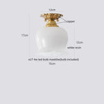 Walnut LED Ceiling Lamp Modern Indoor Lighting Fixture